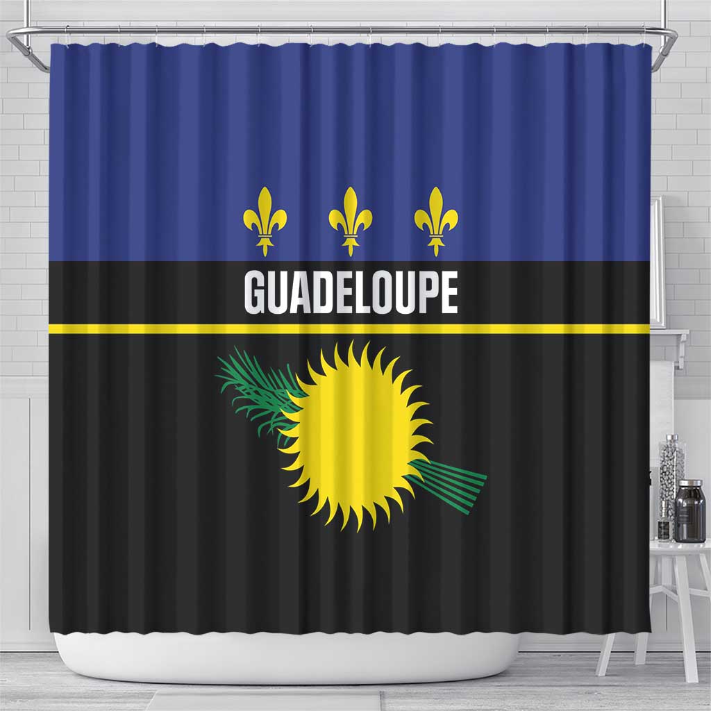Guadeloupe Shower Curtain Rejyon Gwadloup Black Version