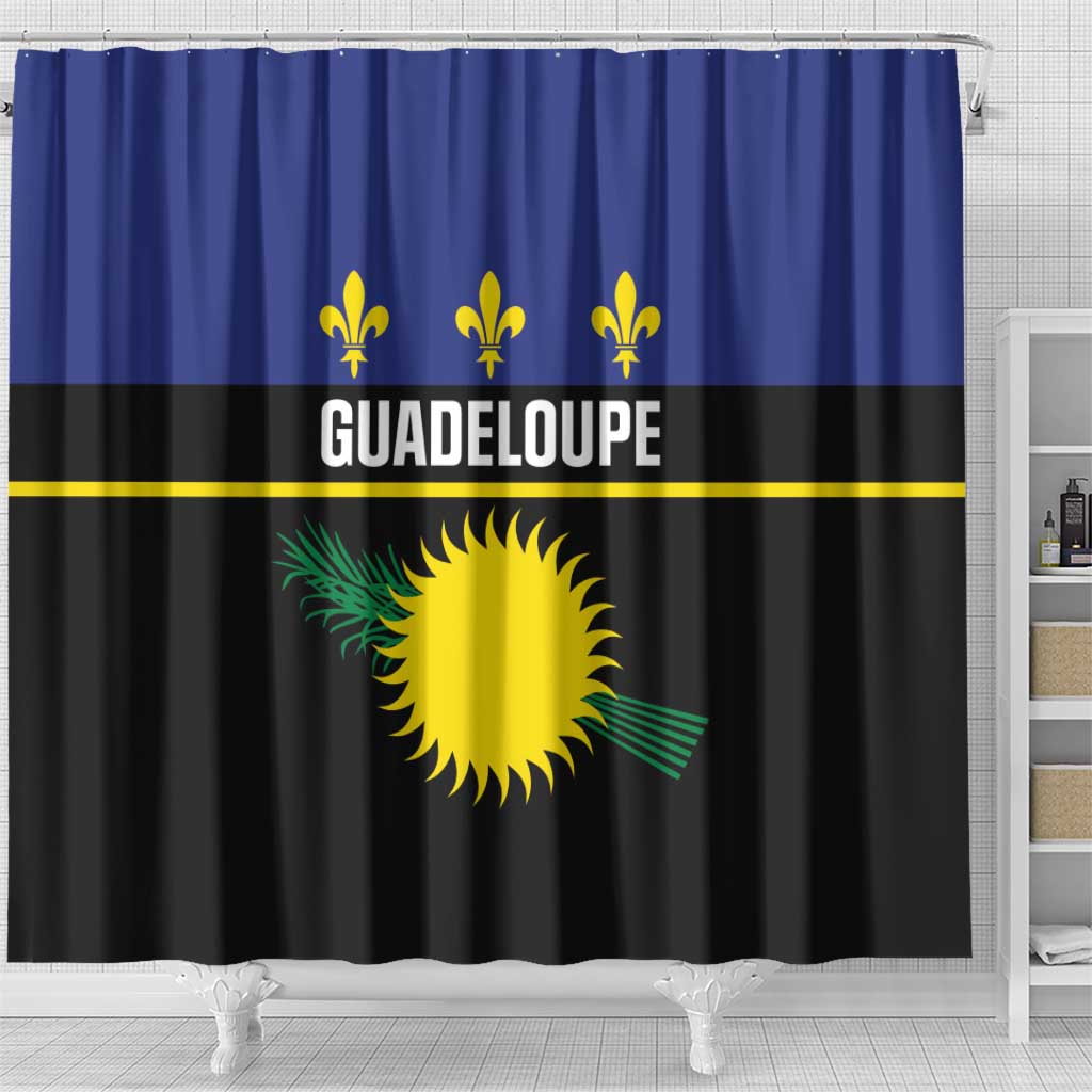 Guadeloupe Shower Curtain Rejyon Gwadloup Black Version