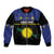 Guadeloupe Sleeve Zip Bomber Jacket Rejyon Gwadloup Black Version