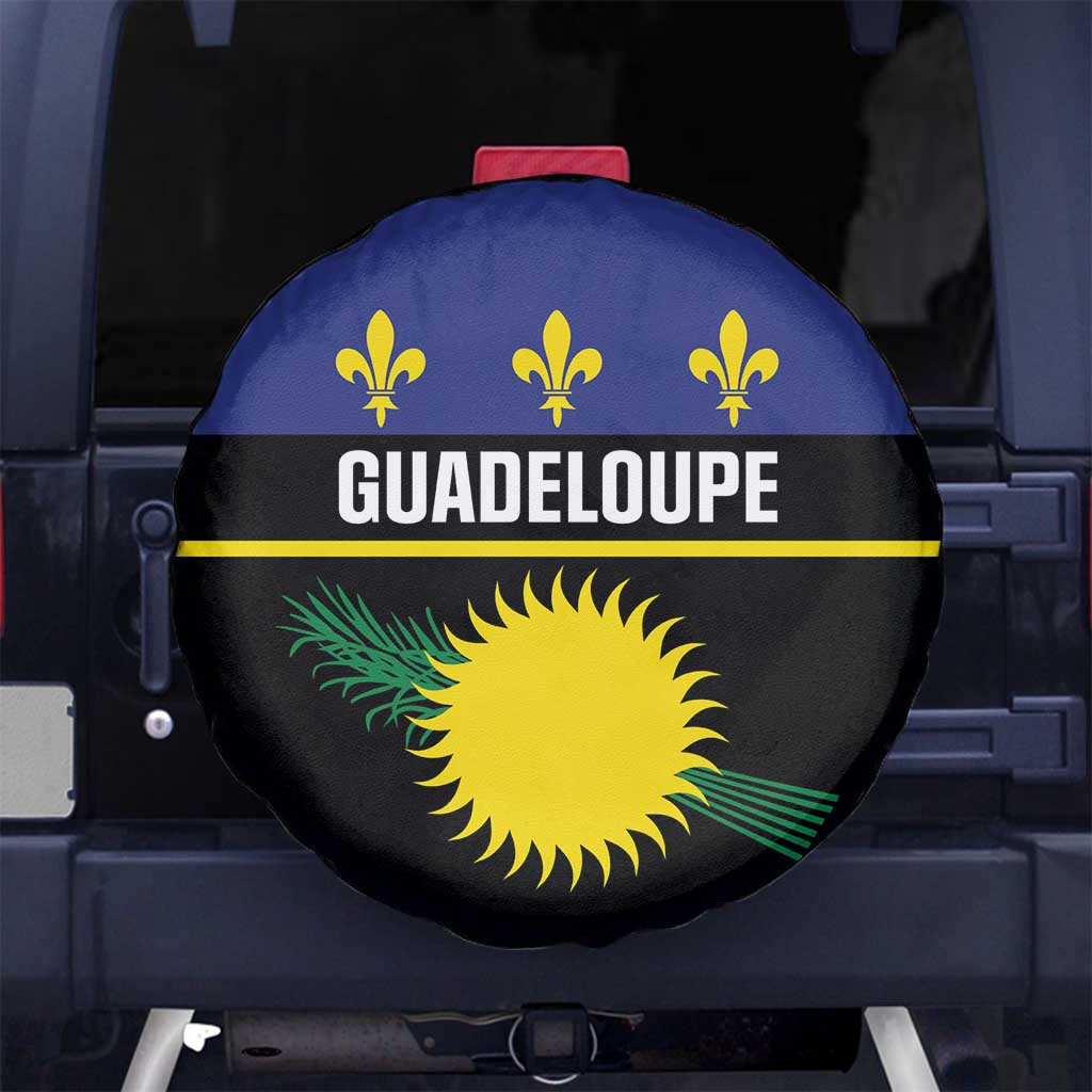 Guadeloupe Spare Tire Cover Rejyon Gwadloup Black Version