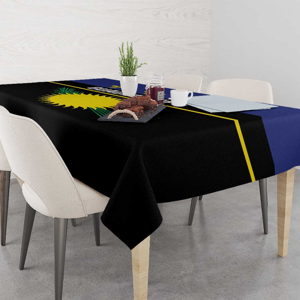 Guadeloupe Tablecloth Rejyon Gwadloup Black Version