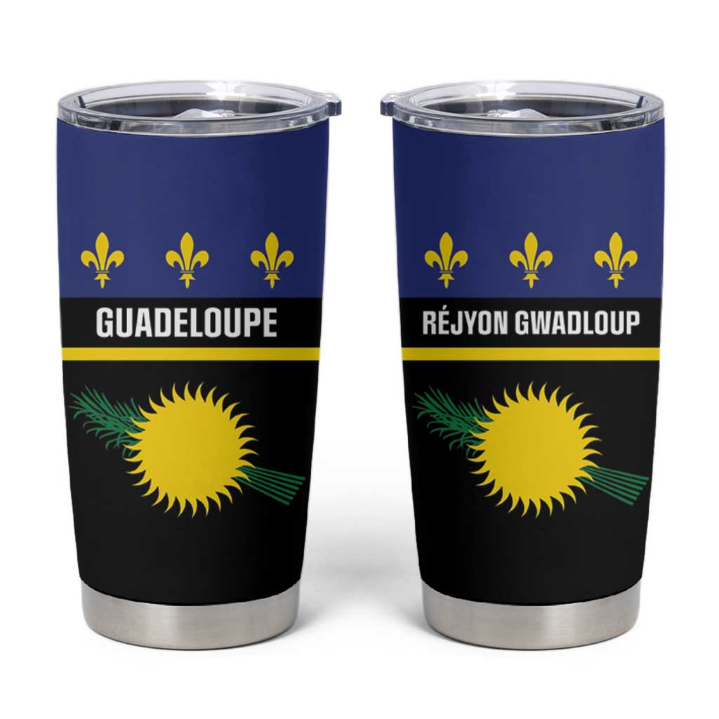 Guadeloupe Tumbler Cup Rejyon Gwadloup Black Version
