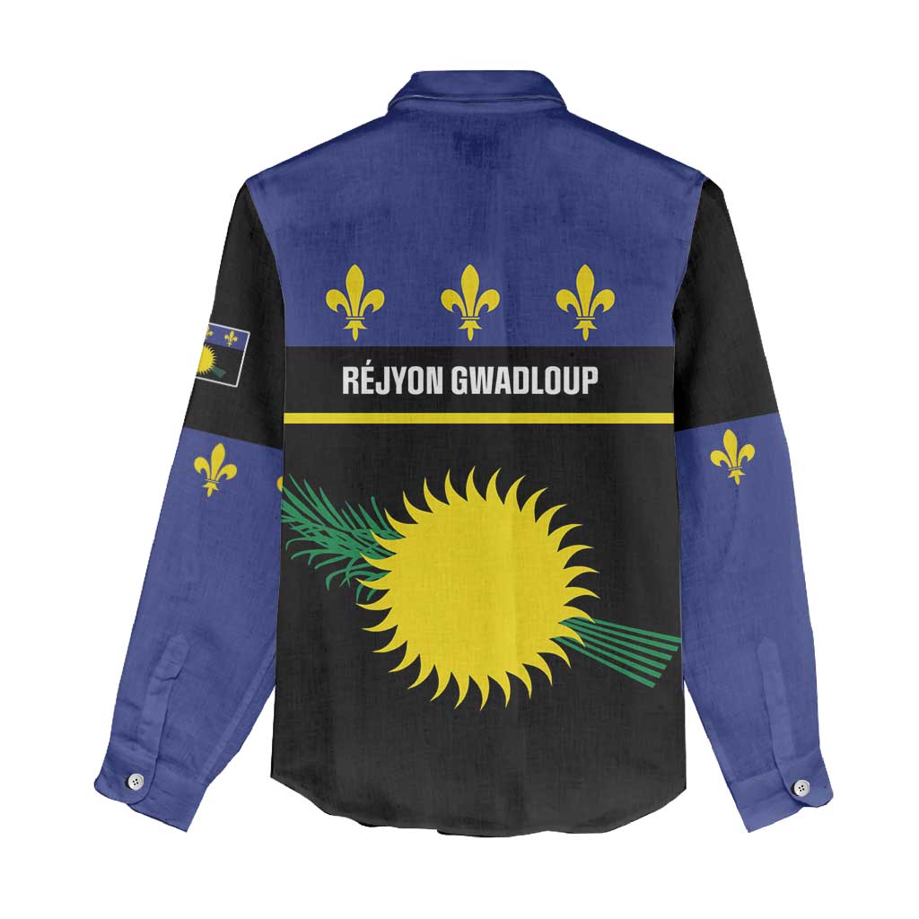 Guadeloupe Women Casual Shirt Rejyon Gwadloup Black Version