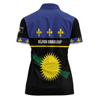 Guadeloupe Women Polo Shirt Rejyon Gwadloup Black Version