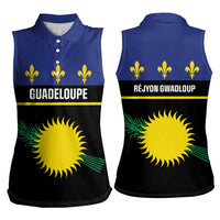 Guadeloupe Women Sleeveless Polo Shirt Rejyon Gwadloup Black Version