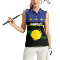 Guadeloupe Women Sleeveless Polo Shirt Rejyon Gwadloup Black Version
