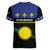 Guadeloupe Women V-Neck T-Shirt Rejyon Gwadloup Black Version