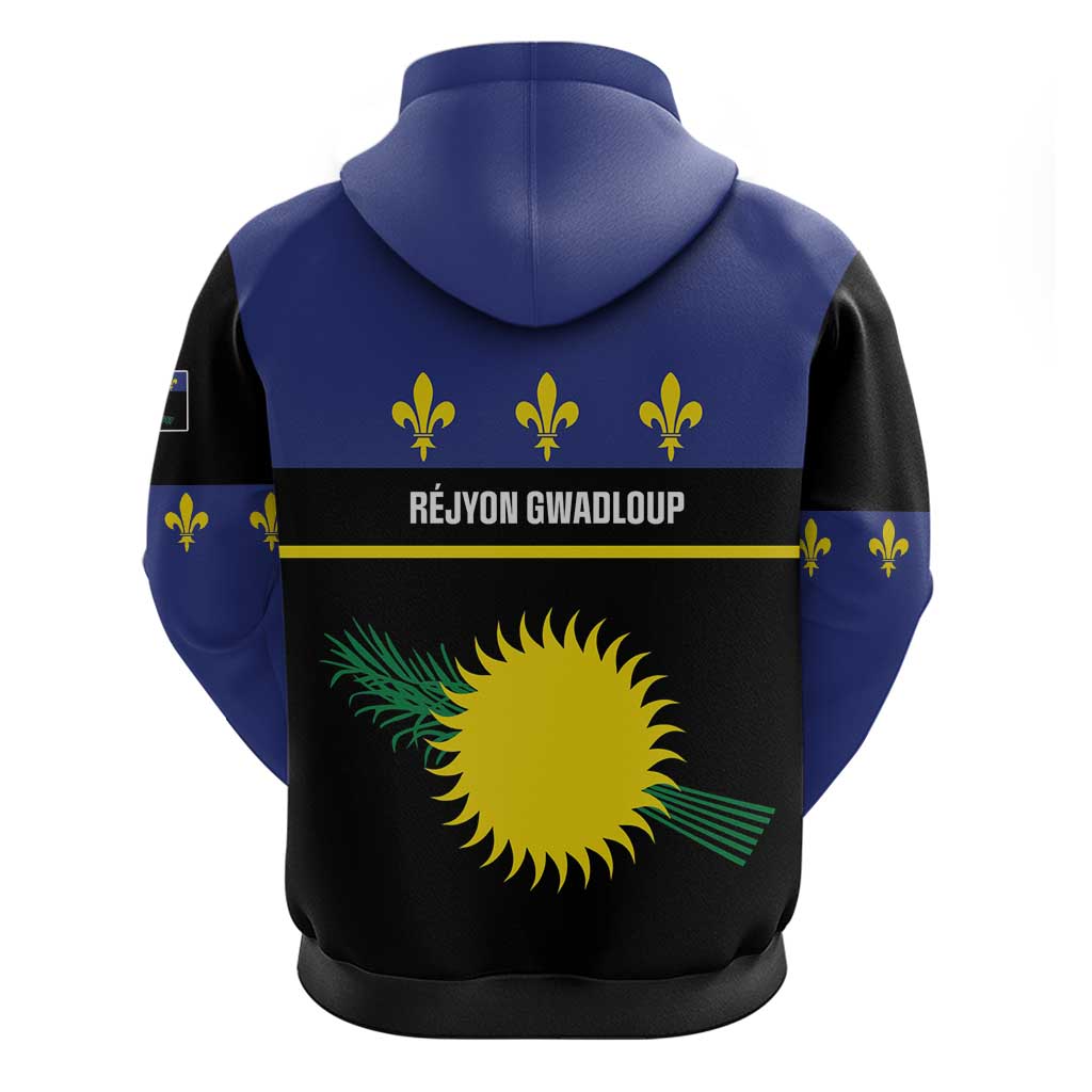 Guadeloupe Zip Hoodie Rejyon Gwadloup Black Version