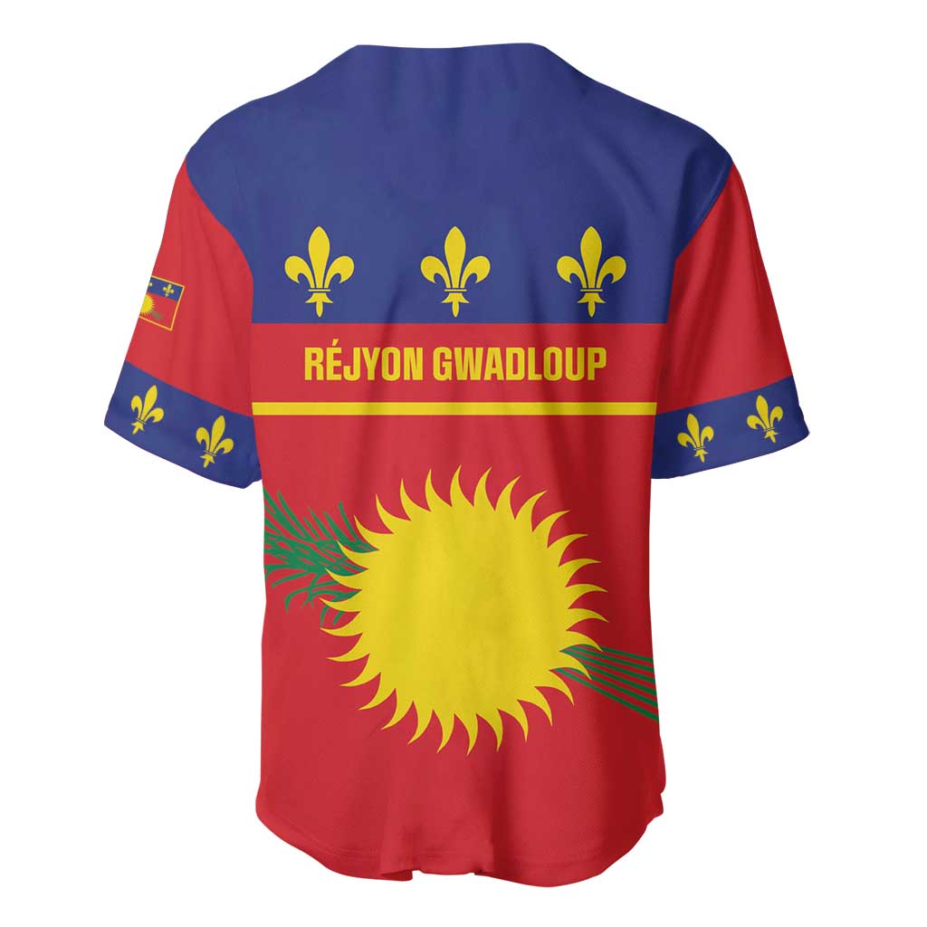 Guadeloupe Baseball Jersey Rejyon Gwadloup Red Version