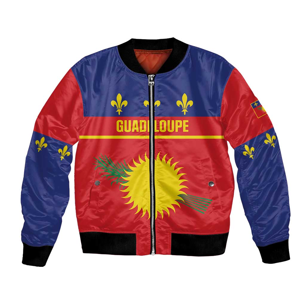 Guadeloupe Bomber Jacket Rejyon Gwadloup Red Version