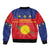 Guadeloupe Bomber Jacket Rejyon Gwadloup Red Version