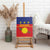 Guadeloupe Canvas Wall Art Rejyon Gwadloup Red Version