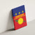 Guadeloupe Canvas Wall Art Rejyon Gwadloup Red Version