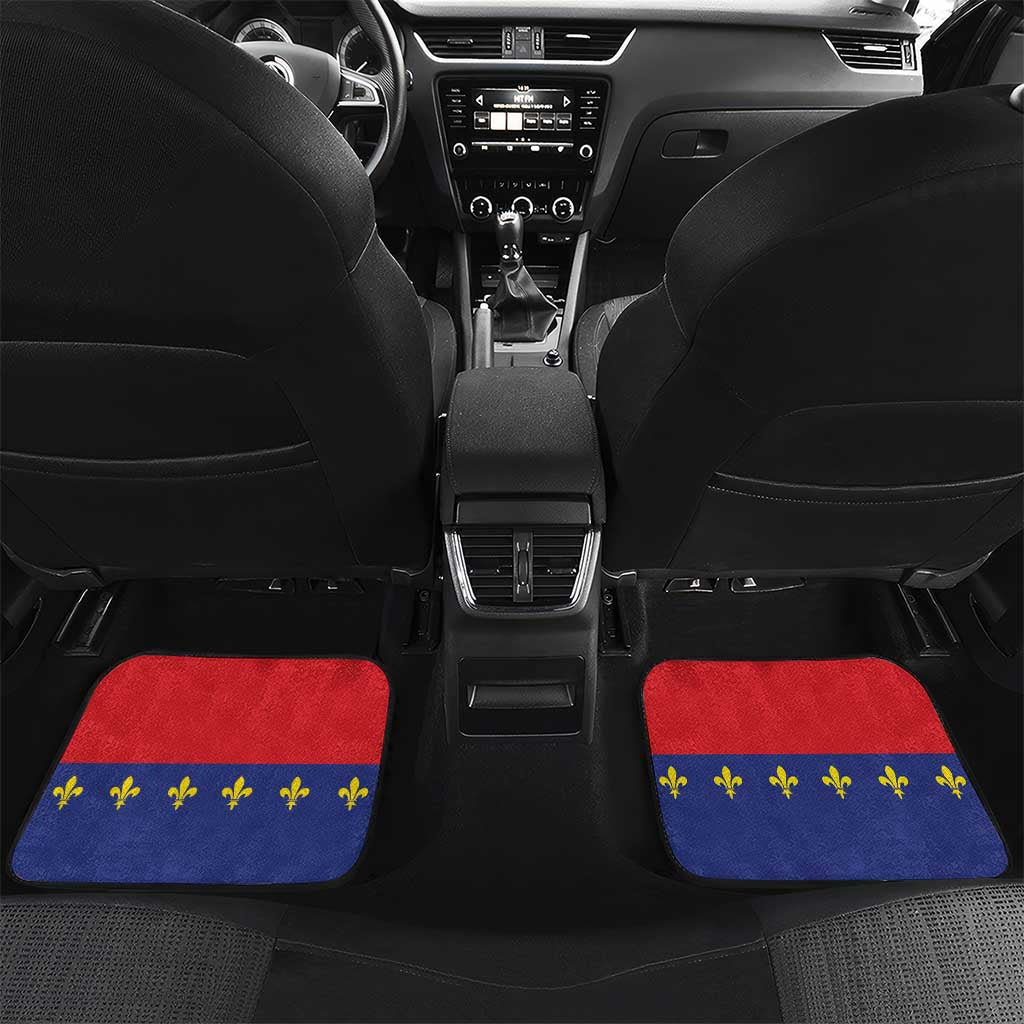 Guadeloupe Car Mats Rejyon Gwadloup Red Version