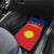 Guadeloupe Car Mats Rejyon Gwadloup Red Version