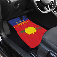 Guadeloupe Car Mats Rejyon Gwadloup Red Version