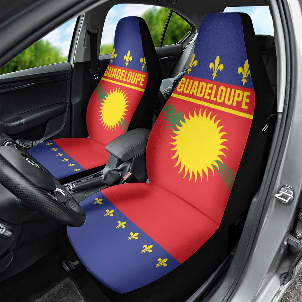Guadeloupe Car Seat Cover Rejyon Gwadloup Red Version