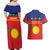 Guadeloupe Couples Matching Off Shoulder Maxi Dress and Hawaiian Shirt Rejyon Gwadloup Red Version