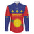 Guadeloupe Family Matching Long Sleeve Bodycon Dress and Hawaiian Shirt Rejyon Gwadloup Red Version