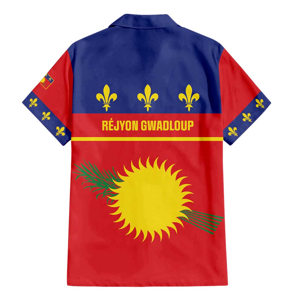 Guadeloupe Family Matching Mermaid Dress and Hawaiian Shirt Rejyon Gwadloup Red Version