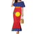 Guadeloupe Family Matching Mermaid Dress and Hawaiian Shirt Rejyon Gwadloup Red Version