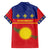 Guadeloupe Family Matching Off The Shoulder Long Sleeve Dress and Hawaiian Shirt Rejyon Gwadloup Red Version