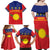 Guadeloupe Family Matching Off Shoulder Maxi Dress and Hawaiian Shirt Rejyon Gwadloup Red Version