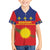 Guadeloupe Family Matching Off Shoulder Short Dress and Hawaiian Shirt Rejyon Gwadloup Red Version