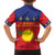 Guadeloupe Family Matching Short Sleeve Bodycon Dress and Hawaiian Shirt Rejyon Gwadloup Red Version