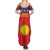 Guadeloupe Family Matching Summer Maxi Dress and Hawaiian Shirt Rejyon Gwadloup Red Version