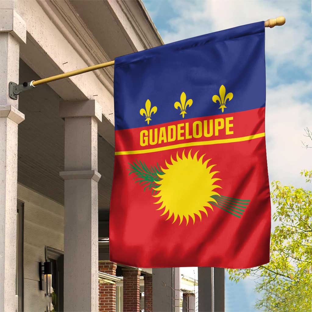 Guadeloupe Garden Flag Rejyon Gwadloup Red Version