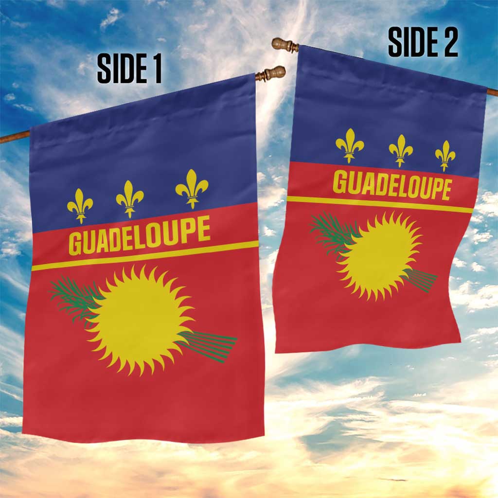 Guadeloupe Garden Flag Rejyon Gwadloup Red Version