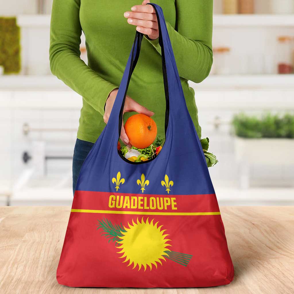 Guadeloupe Grocery Bag Rejyon Gwadloup Red Version