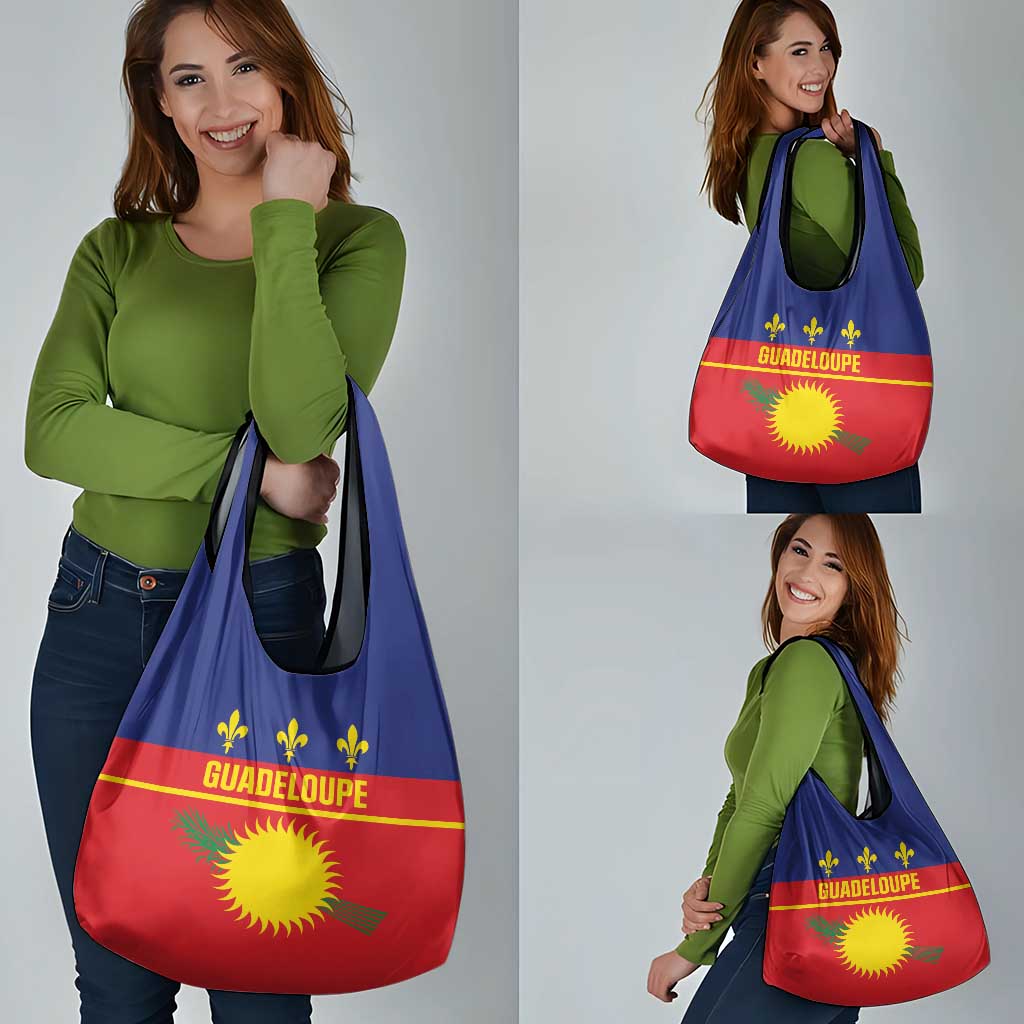 Guadeloupe Grocery Bag Rejyon Gwadloup Red Version