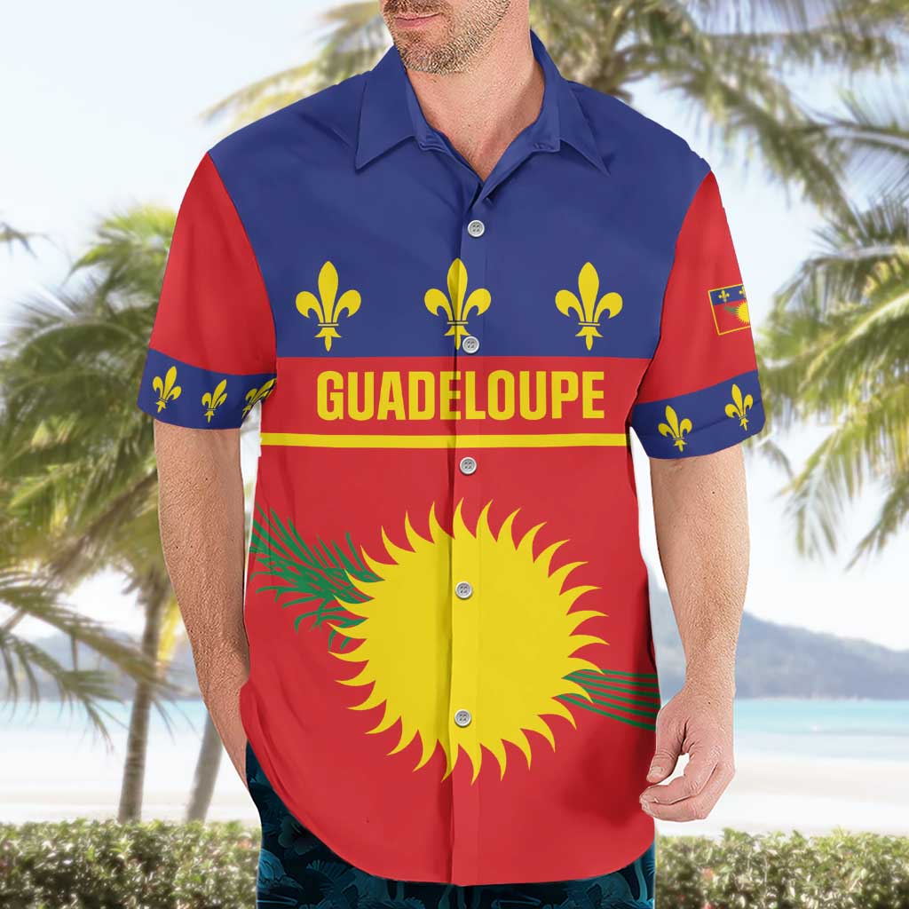 Guadeloupe Hawaiian Shirt Rejyon Gwadloup Red Version
