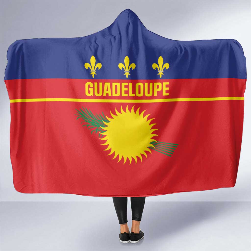 Guadeloupe Hooded Blanket Rejyon Gwadloup Red Version
