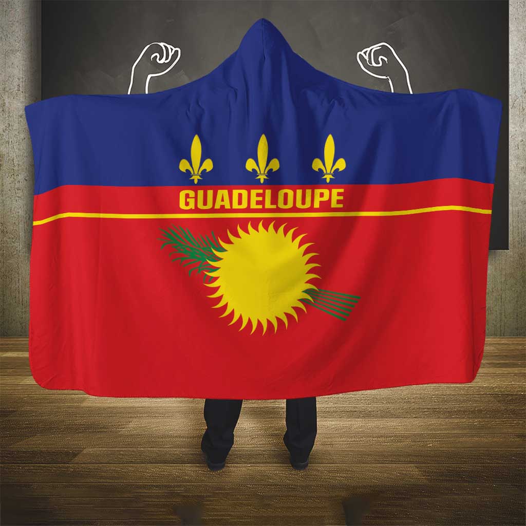 Guadeloupe Hooded Blanket Rejyon Gwadloup Red Version