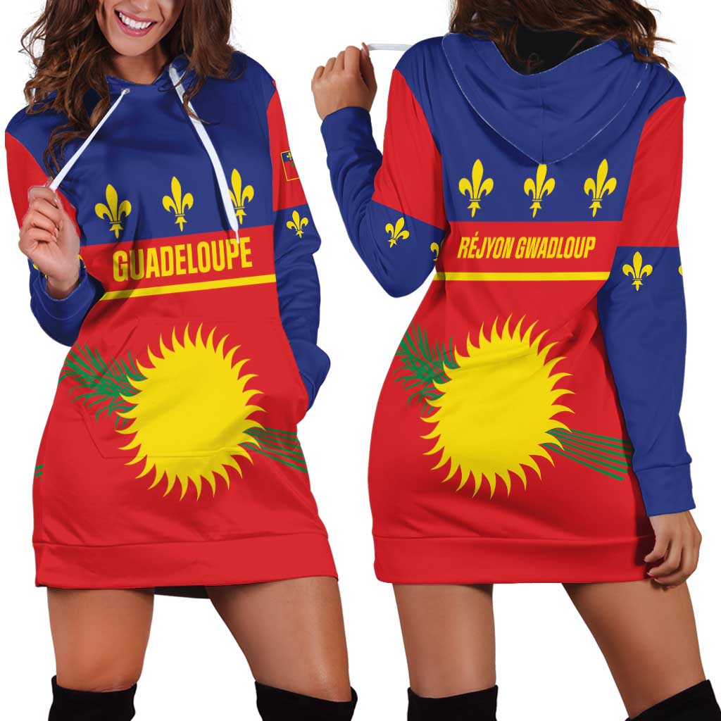 Guadeloupe Hoodie Dress Rejyon Gwadloup Red Version