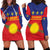 Guadeloupe Hoodie Dress Rejyon Gwadloup Red Version