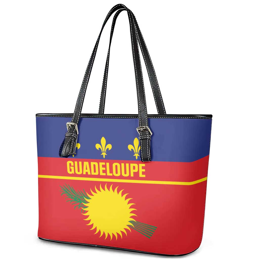 Guadeloupe Leather Tote Bag Rejyon Gwadloup Red Version