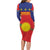 Guadeloupe Long Sleeve Bodycon Dress Rejyon Gwadloup Red Version