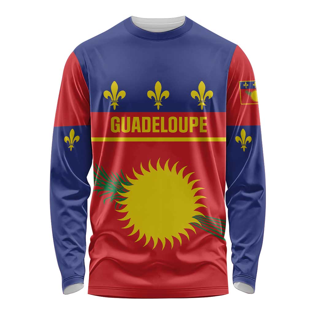 Guadeloupe Long Sleeve Shirt Rejyon Gwadloup Red Version