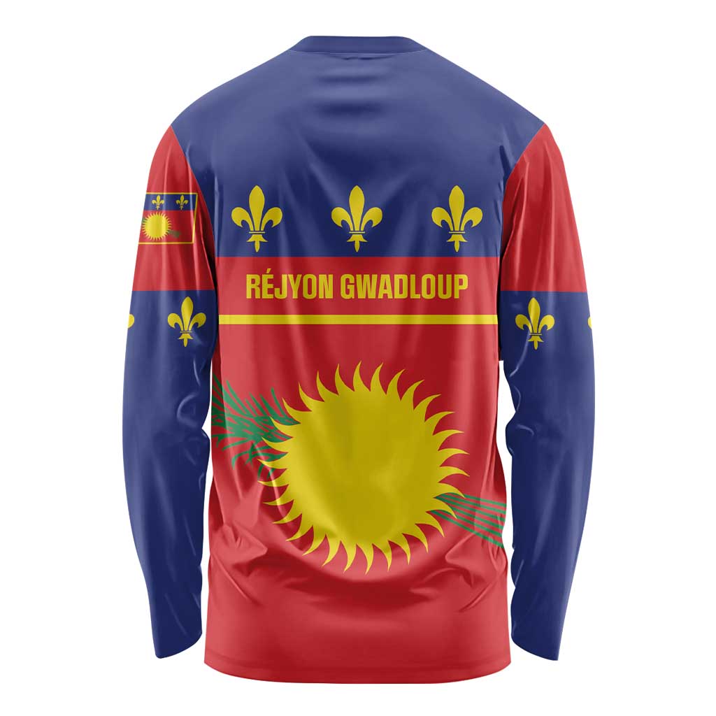 Guadeloupe Long Sleeve Shirt Rejyon Gwadloup Red Version