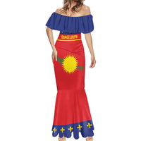Guadeloupe Mermaid Dress Rejyon Gwadloup Red Version