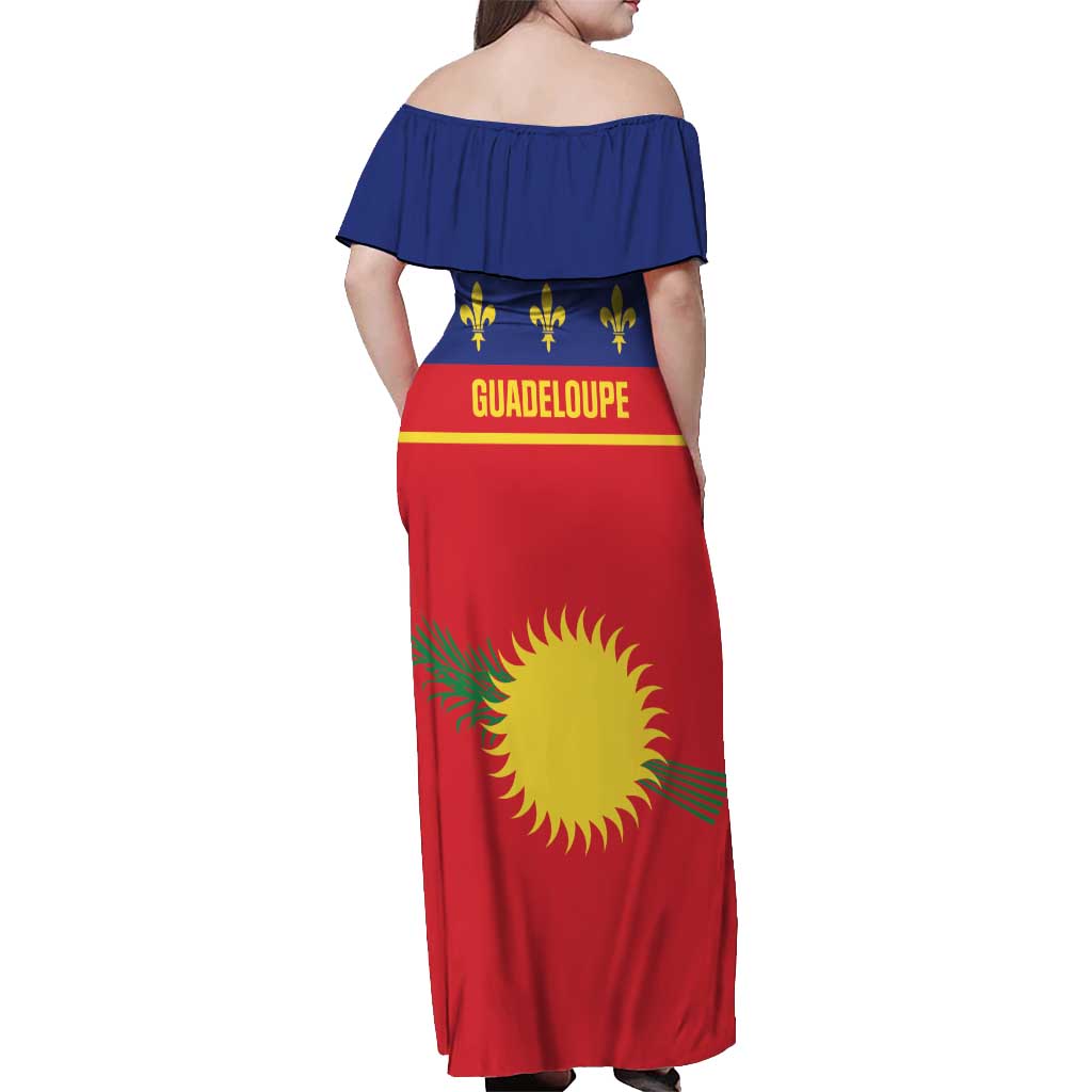 Guadeloupe Off Shoulder Maxi Dress Rejyon Gwadloup Red Version