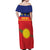 Guadeloupe Off Shoulder Maxi Dress Rejyon Gwadloup Red Version