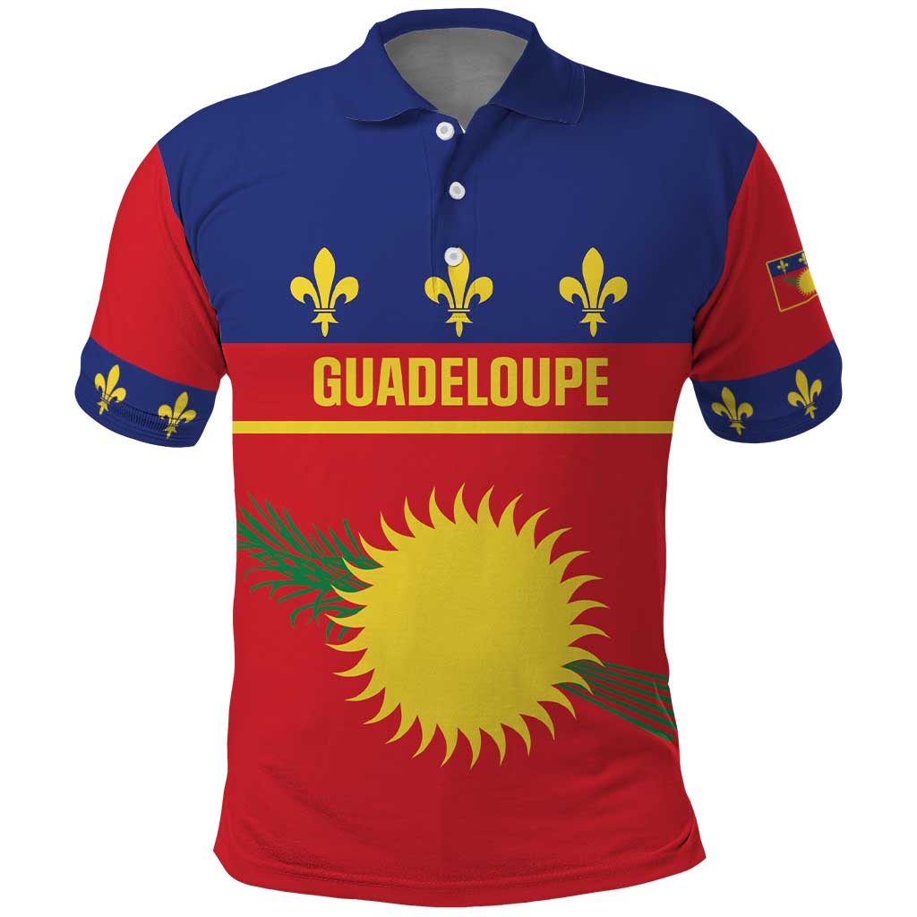 Guadeloupe Polo Shirt Rejyon Gwadloup Red Version