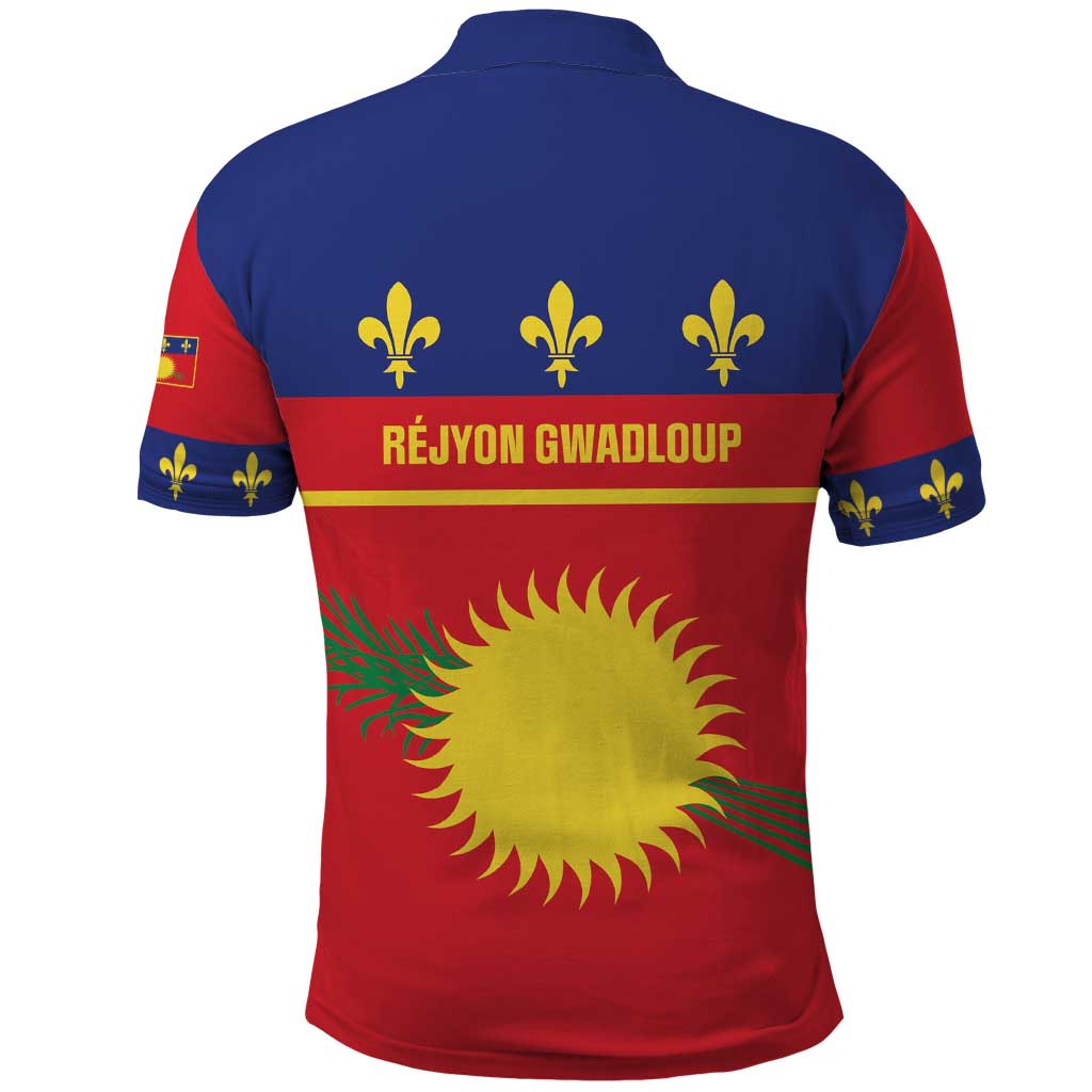Guadeloupe Polo Shirt Rejyon Gwadloup Red Version