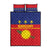 Guadeloupe Quilt Bed Set Rejyon Gwadloup Red Version