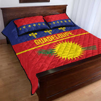 Guadeloupe Quilt Bed Set Rejyon Gwadloup Red Version